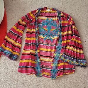 ANDREE BY UNIT Multicolor Striped Cardigan